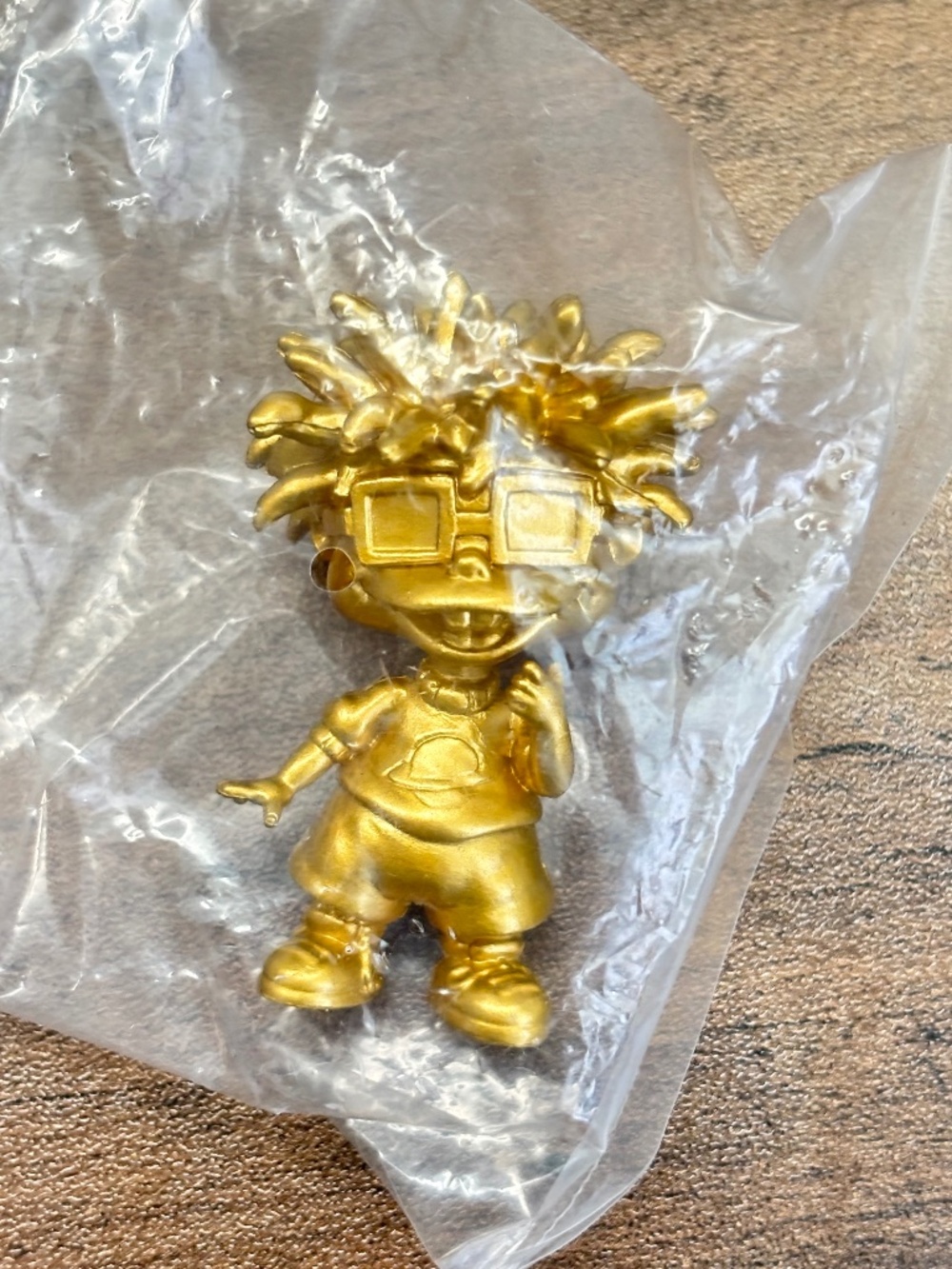 NEW Nickelodeon 1990's Rugrats Chuckie GOLD Action Mini Figure Toy Viacom 2017